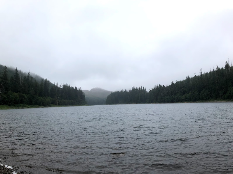 a lake at mount saint helen
